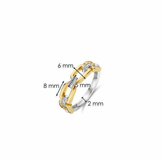 TI Sento Gold Plated Ring