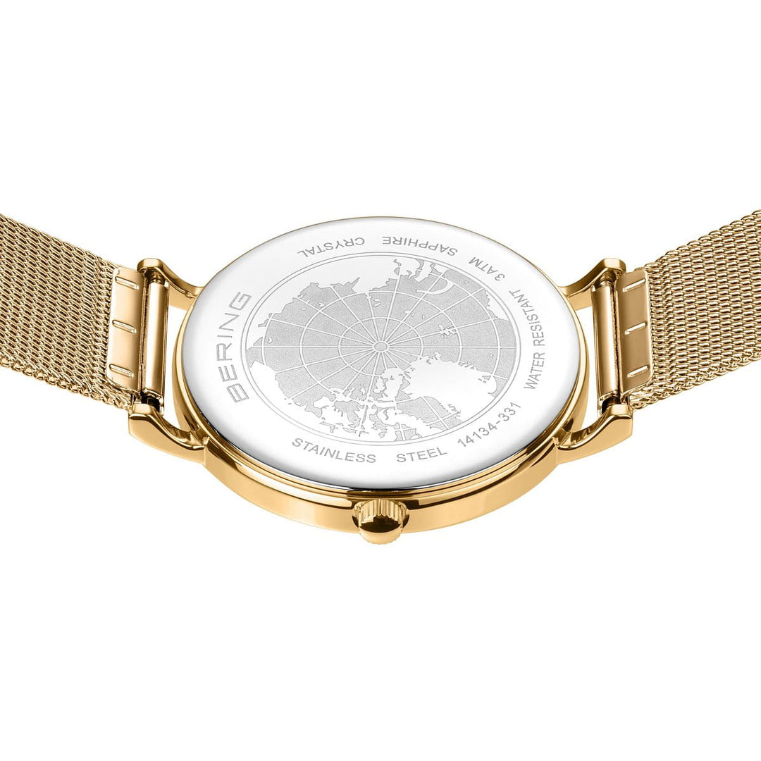 Bering mens Gold Plated Watch