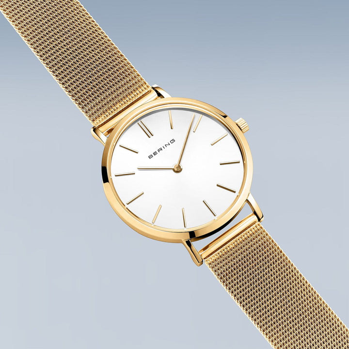 Bering mens Gold Plated Watch