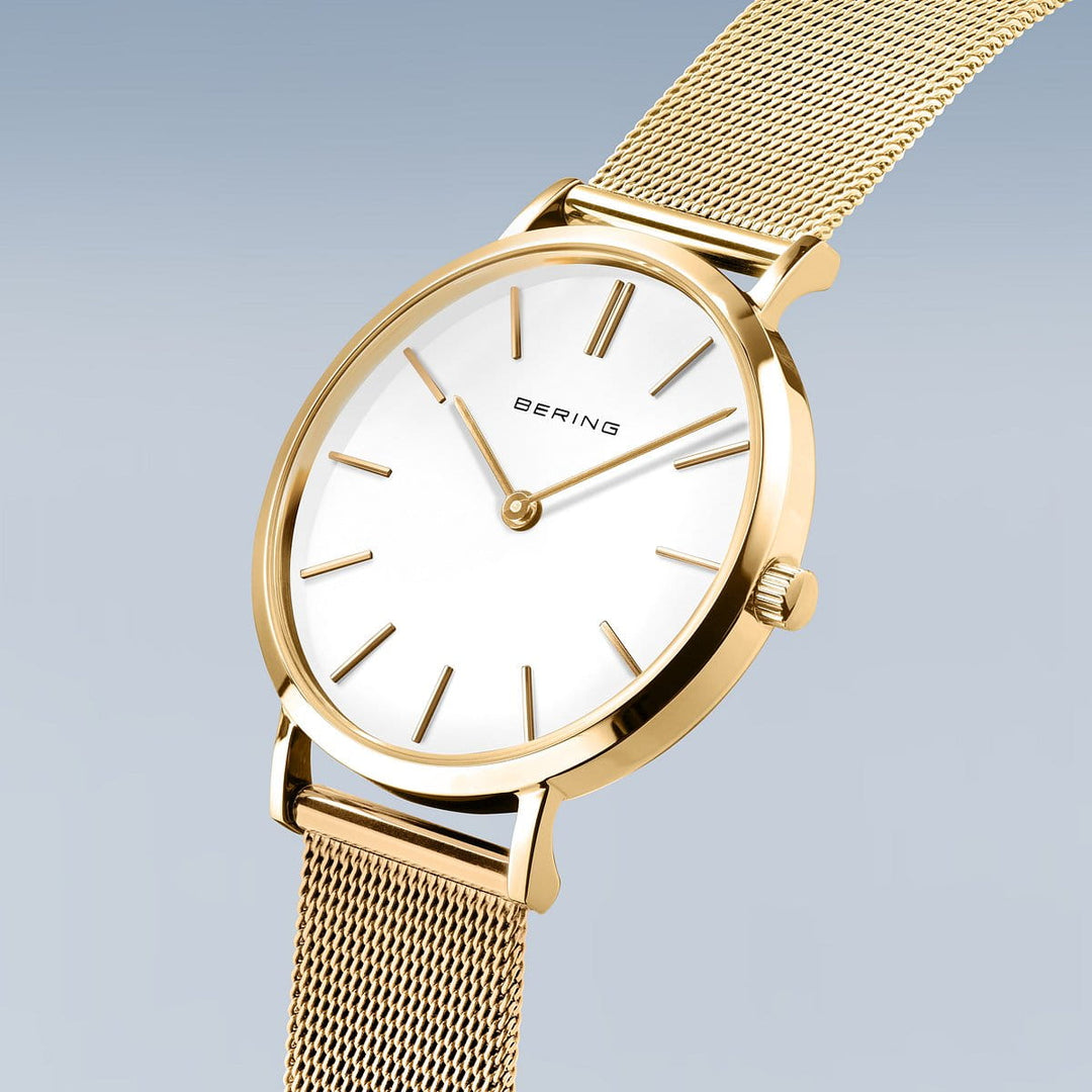 Bering mens Gold Plated Watch