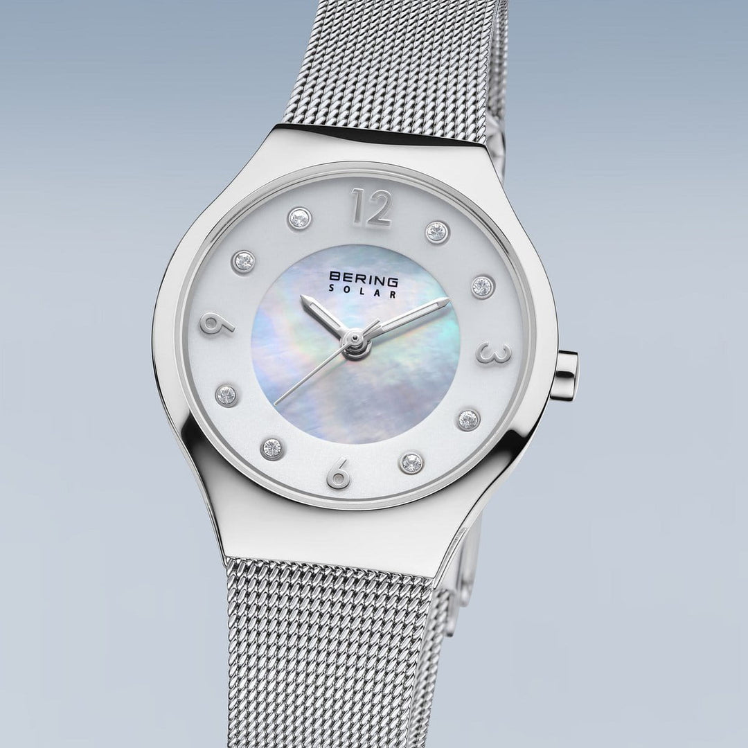 Bering Solar Stainless Steel Bracelet Watch