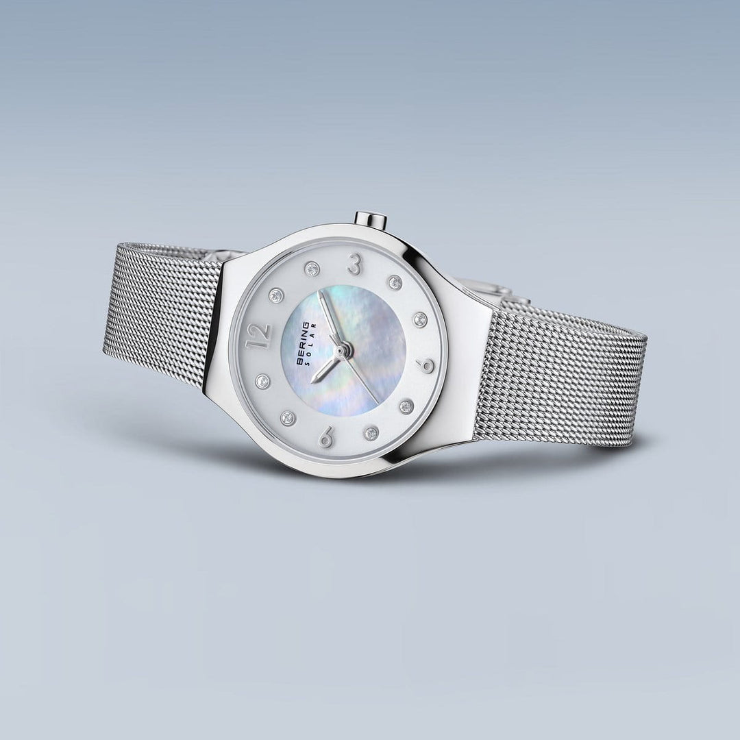 Bering Solar Stainless Steel Bracelet Watch