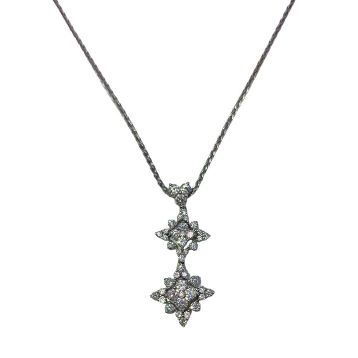 18ct White Gold Diamond Necklace