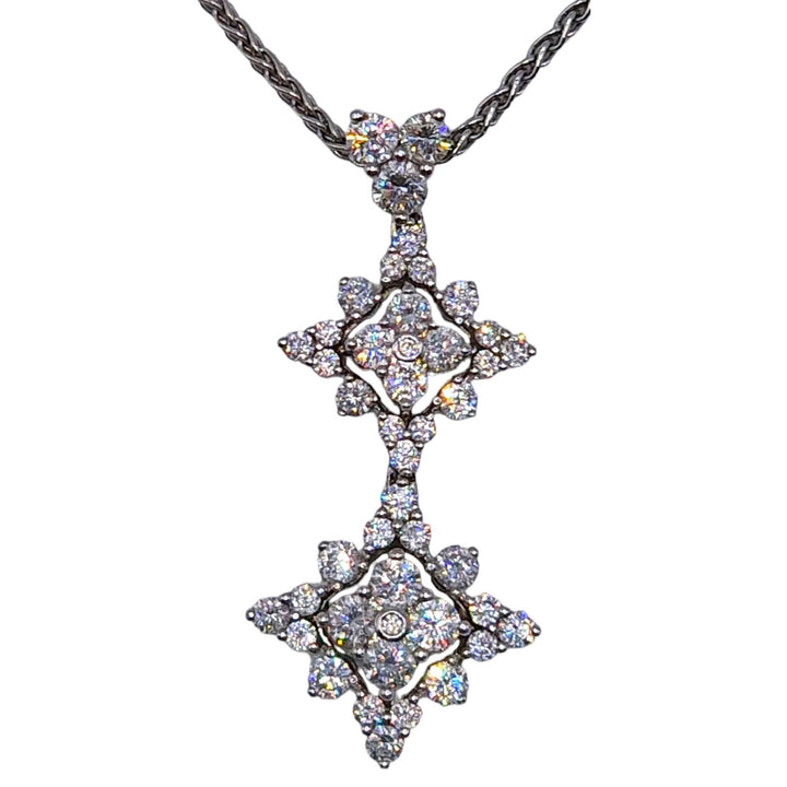 18ct White Gold Diamond Necklace