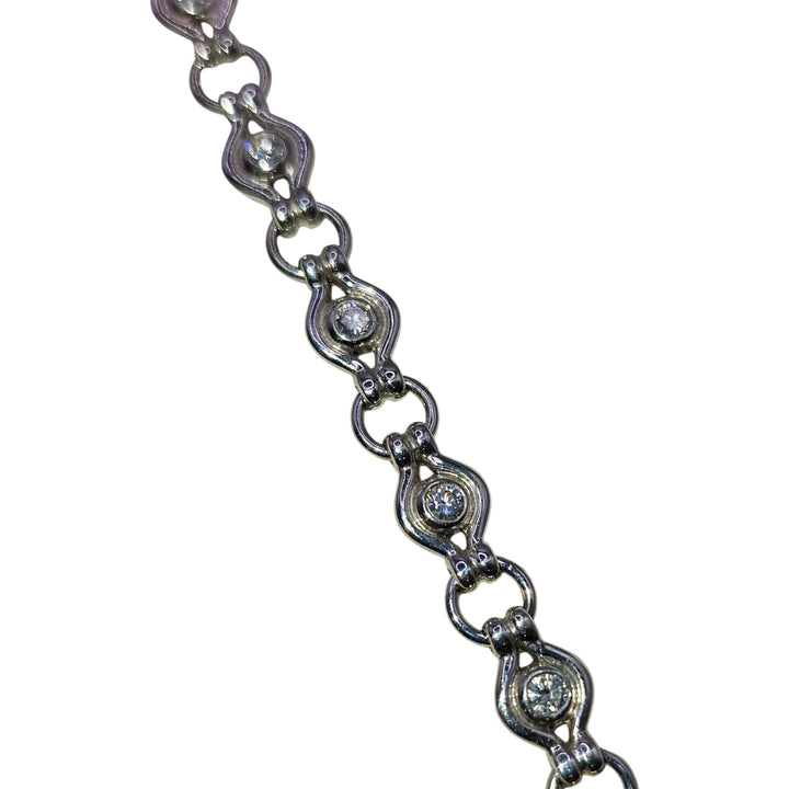 18ct White Gold Diamond Set Bracelet