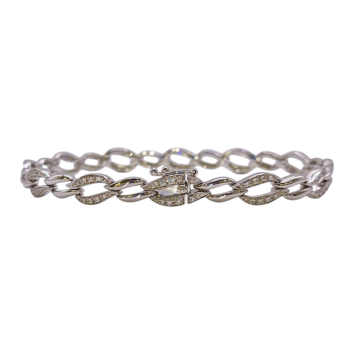 18ct White Gold Diamond Bracelet