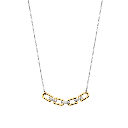 Ti Sento Silver Gold Plated Necklace