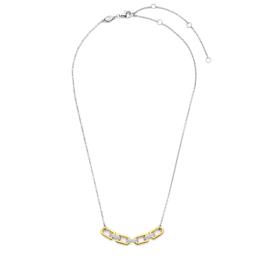 Ti Sento Silver Gold Plated Necklace