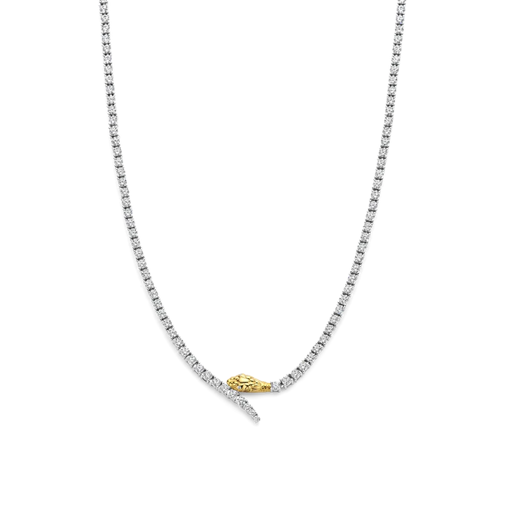 Ti Sento Snake Necklace