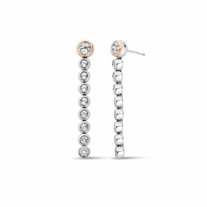 Clogau® Celebration Silver Drop-Hoop Earrings