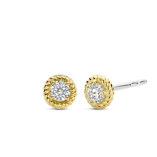 Ti Sento Gold Plated Studs