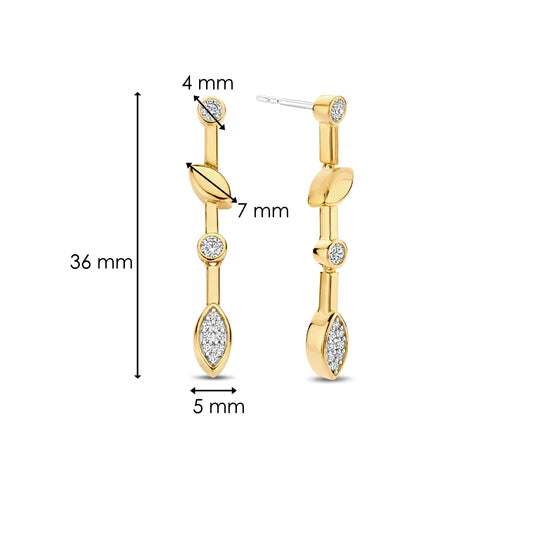 Ti Sento Gold Plated Earrings