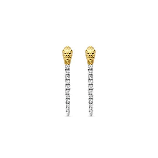 Ti Sento Snake Earrings