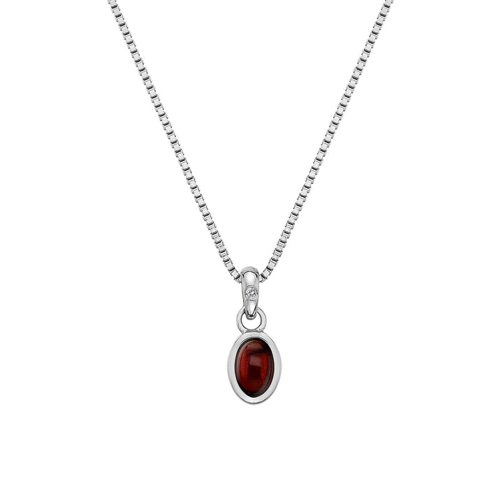 Hot Diamonds Garnet January Birthstone Pendant