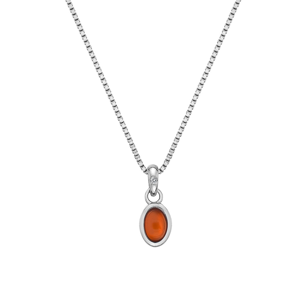 Hot Diamonds Red Carnelian July Birthstone Pendant