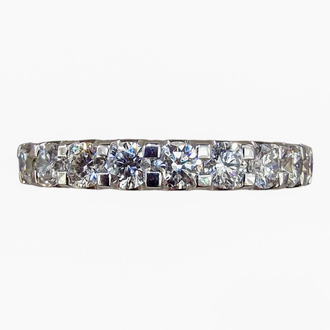 18ct White Gold Half Eternity Ring