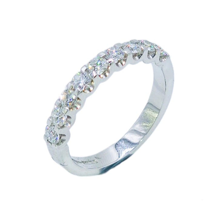 18ct White Gold Half Eternity Ring