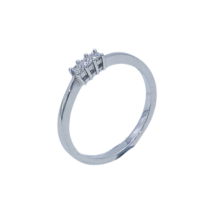 Platinum 3 Stone Trilogy Diamond Ring