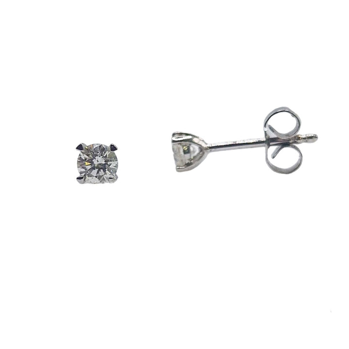 18ct White Gold Diamond Studs