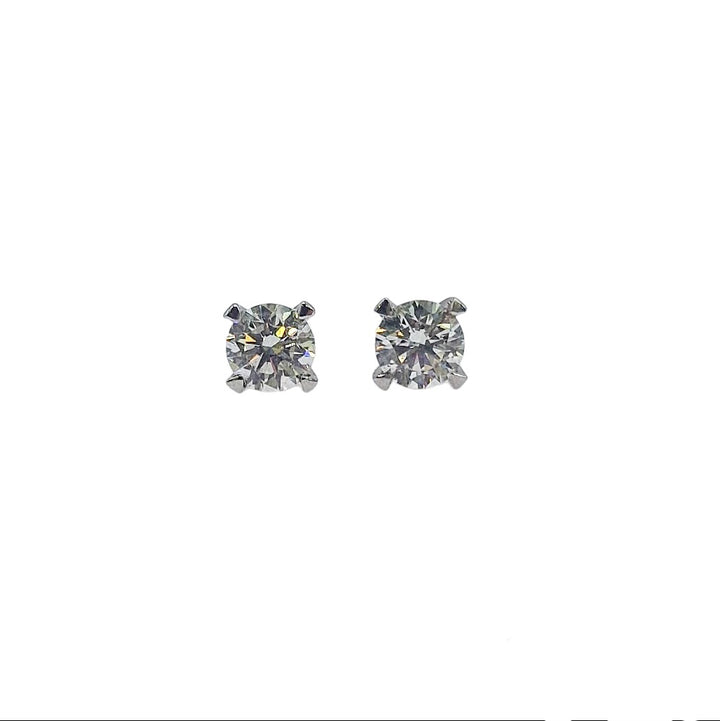 18ct White Gold Diamond Earrings