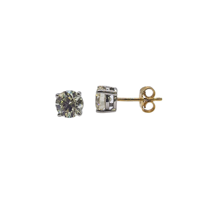 18ct Gold Diamond Earrings