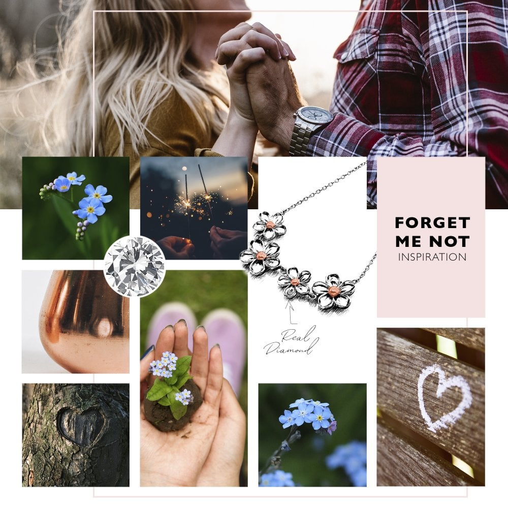 Hot Diamonds Forget Me Not Necklace